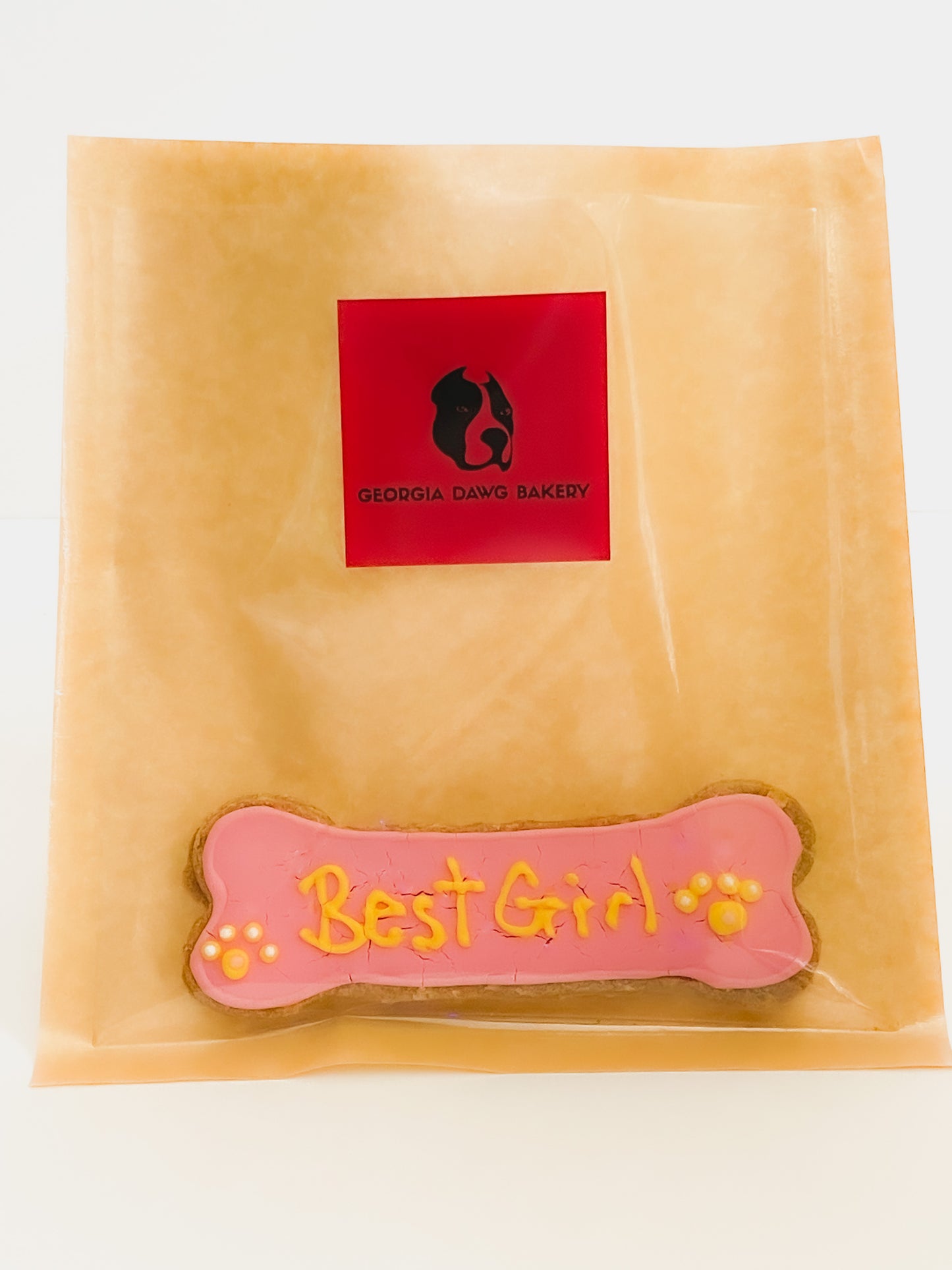 Paw-sonalized Iced Dog Bone Biscuit