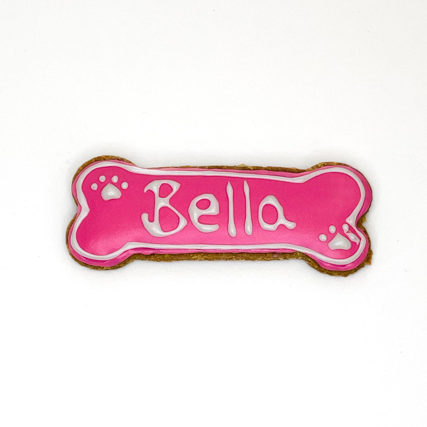 Paw-sonalized Iced Dog Bone Biscuit