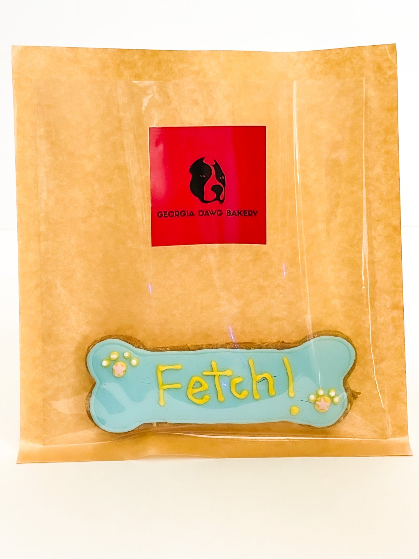 Paw-sonalized Iced Dog Bone Biscuit