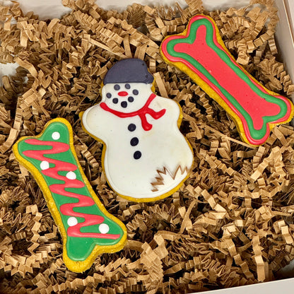 Christmas Dog Cookie 3 pack