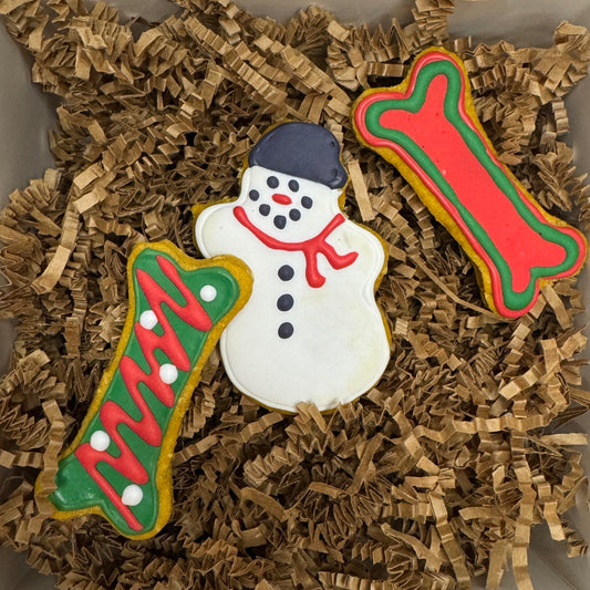 Christmas Dog Cookie 3 pack