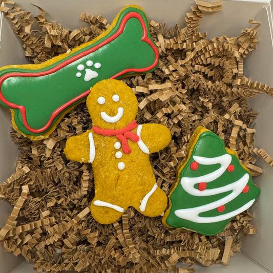 Christmas Dog Cookies 3 pack